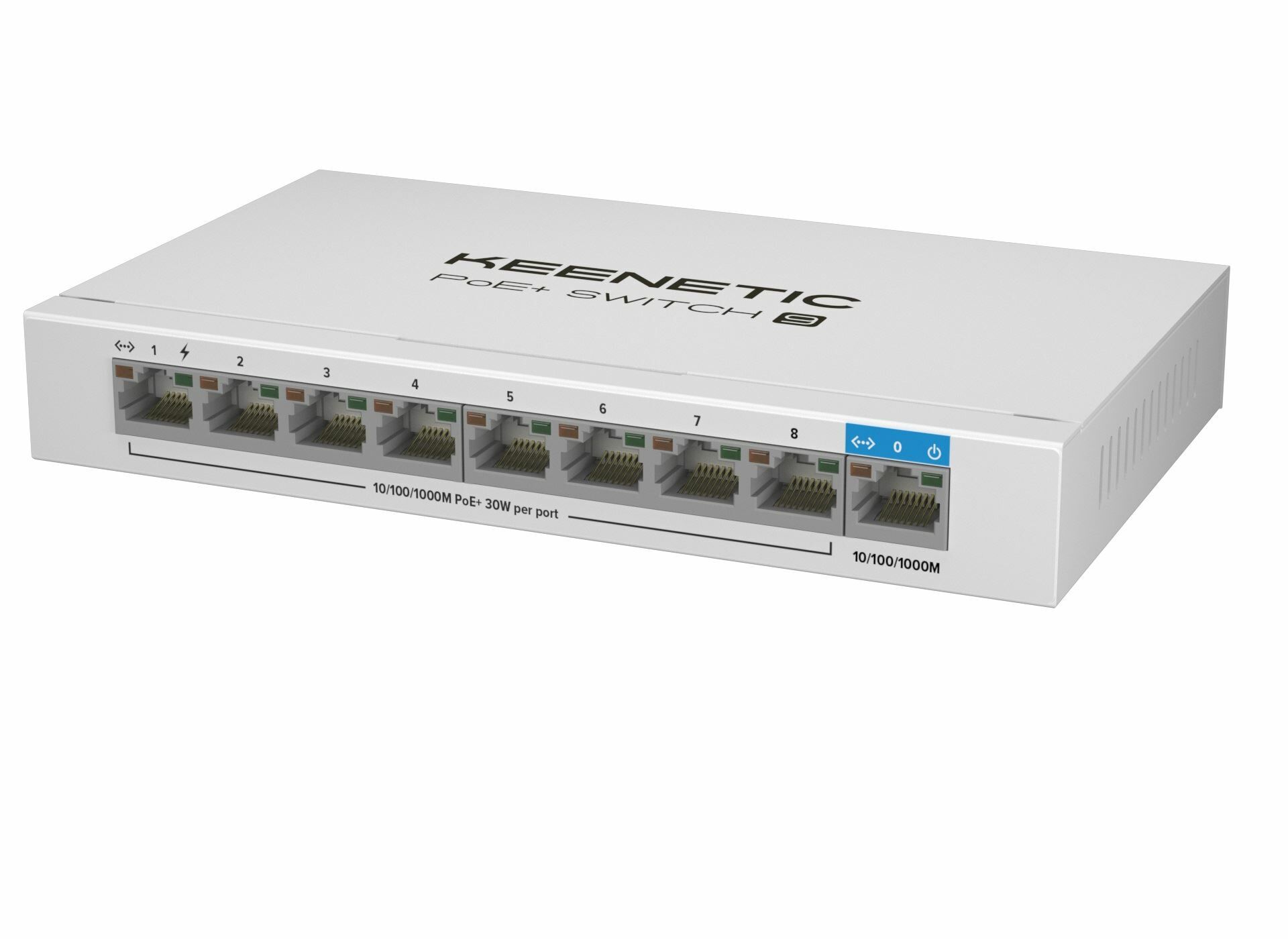 PoE+ Switch 9 1x1Gbit 8x1Gbit PoE+ Port IEEE 802.3af/at 120W
