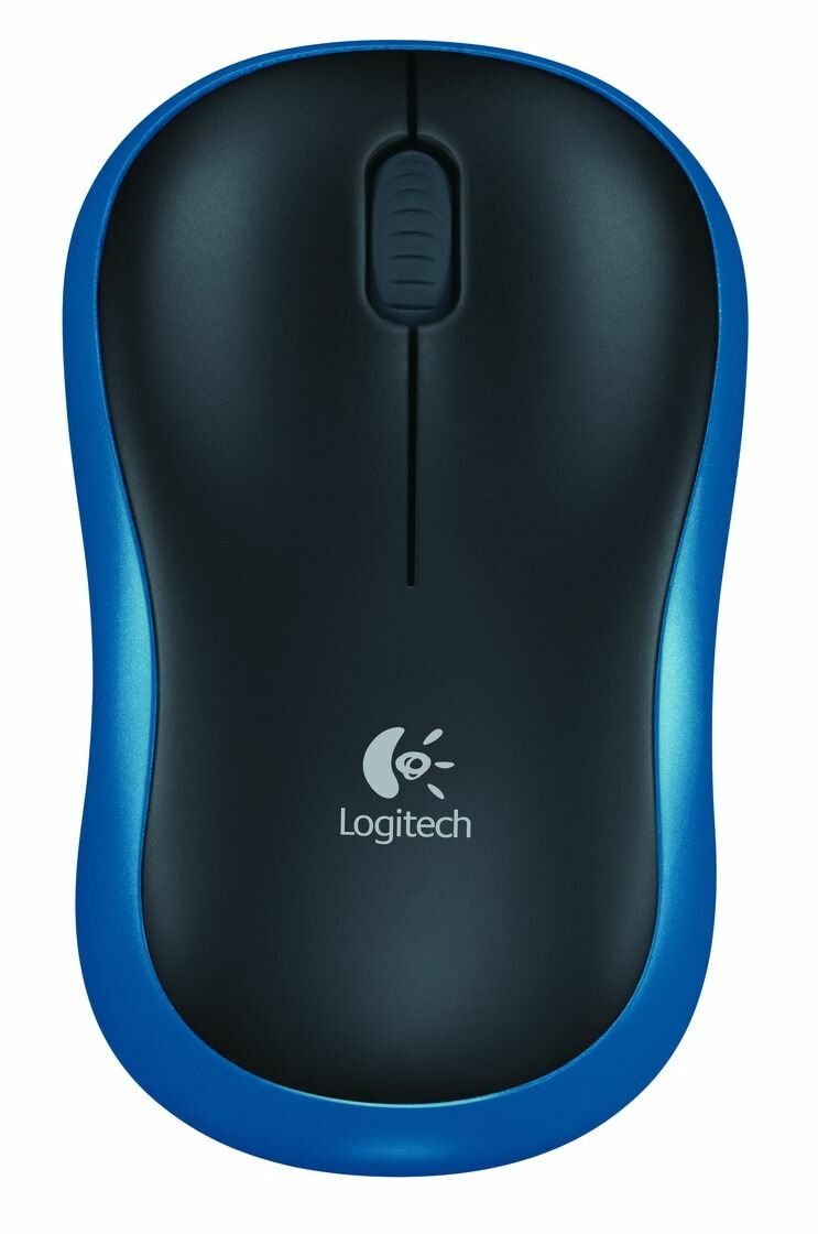 Logitech M185 Kablosuz Mouse Siyah-Mavi 910-002236
