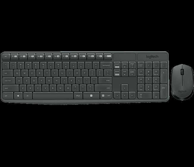 Logitech MK235 Kablosuz Set Siyah (920-007925)