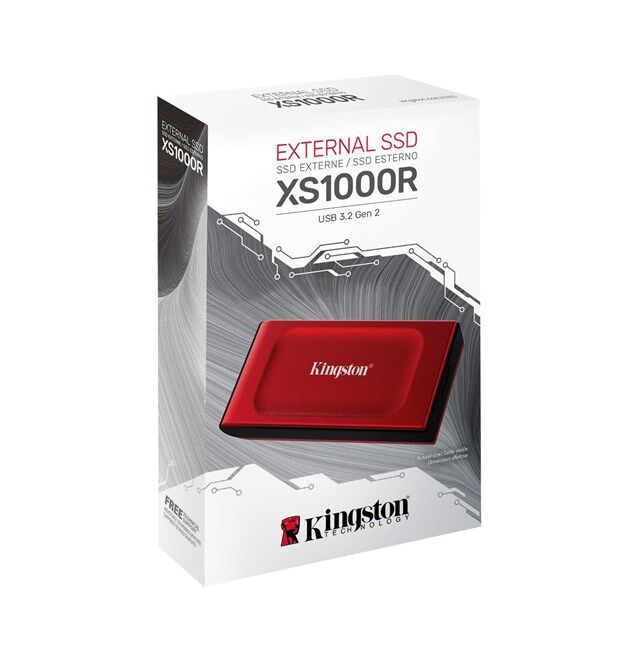 Kingston 1TB SXS1000R Usb 3.2 Taşınabilir SSD Red