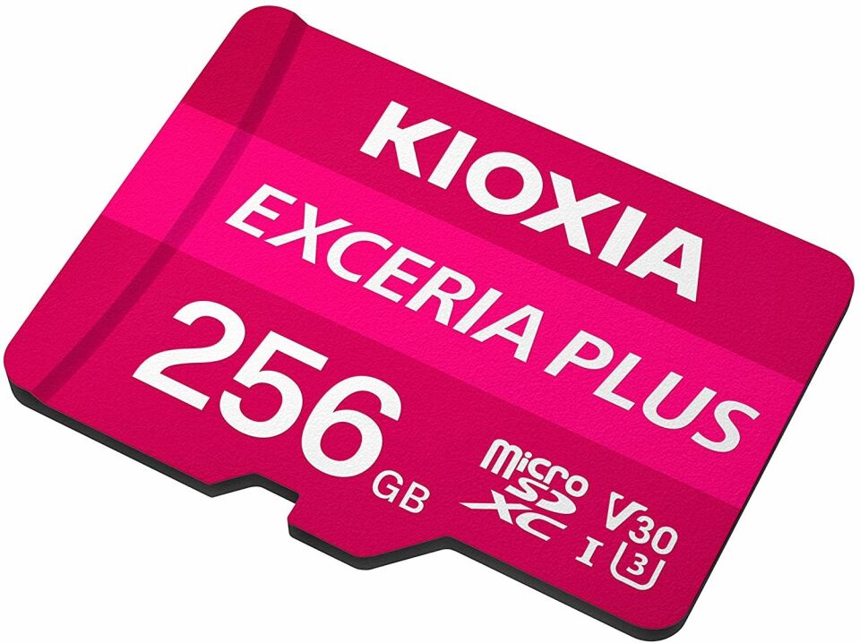 256GB EXCERIA PLUS microSD C10 U3 V30 UHS1 A1 Hafıza kartı