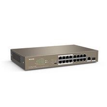 16 portlu 10/100Mbps +1 Gigabit/SFP Slots Switch With 16-Port PoE