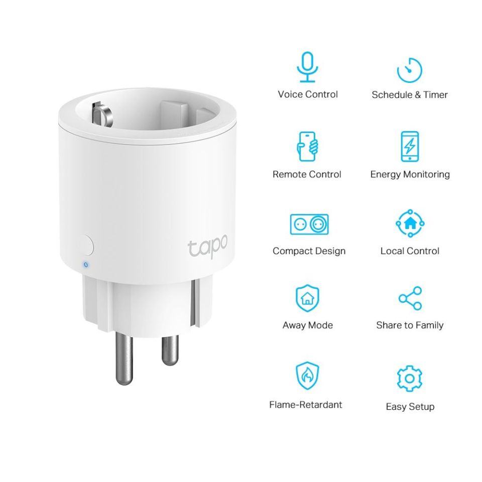 Mini Smart Wi-Fi Plug Energy Monitoring