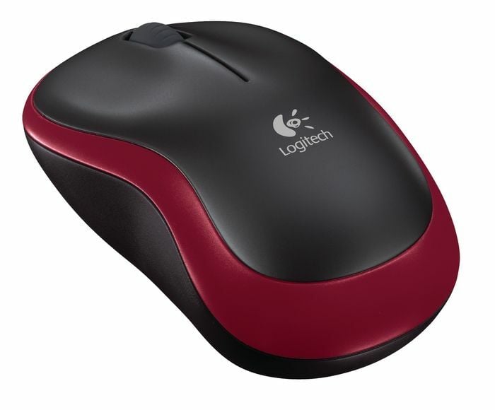 Logitech M185 Kablosuz Mouse Siyah-Krmz 910-002237