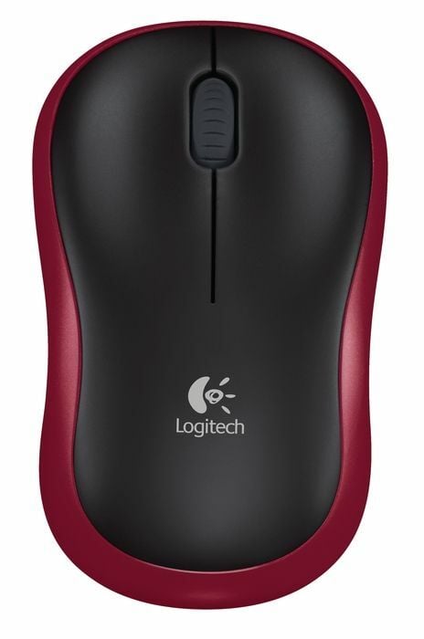 Logitech M185 Kablosuz Mouse Siyah-Krmz 910-002237