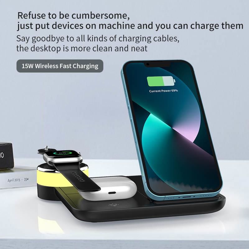 WIRELESS CHARGER 4 IN 1-BEYAZ / 7069-2