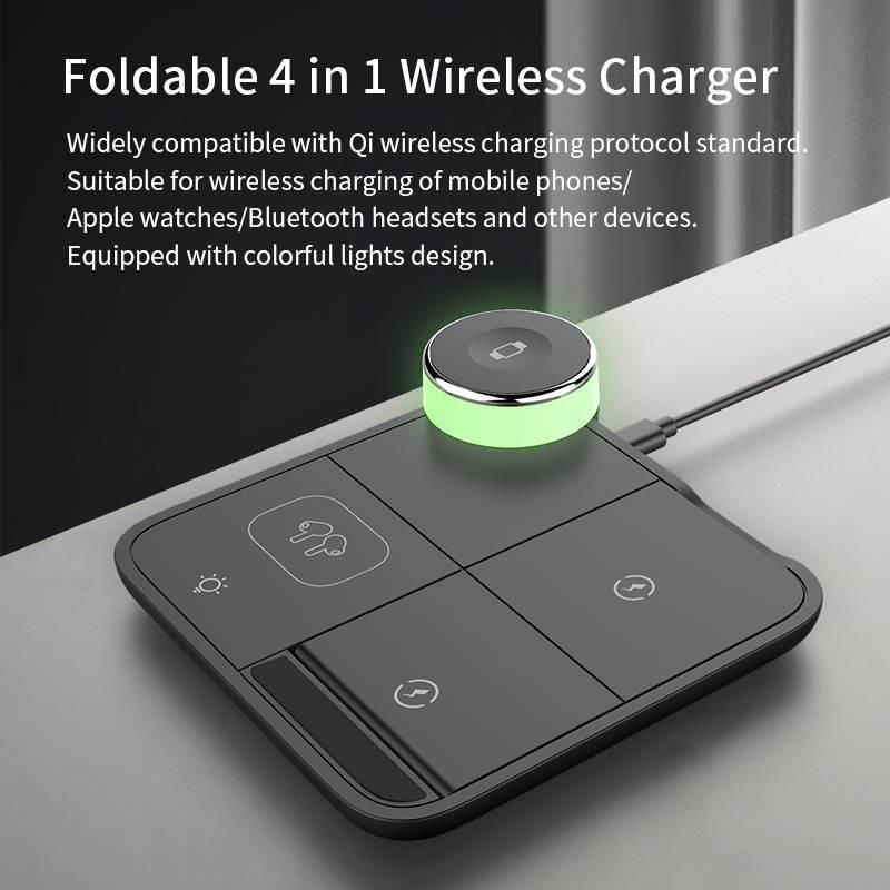 WIRELESS CHARGER 4 IN 1-SİYAH / 7069