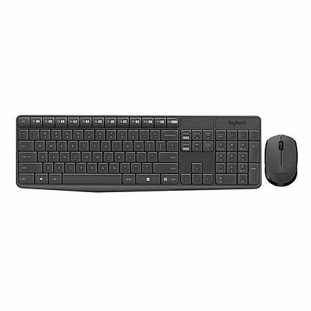 Logitech MK235 Kablosuz Set Siyah (920-007925)