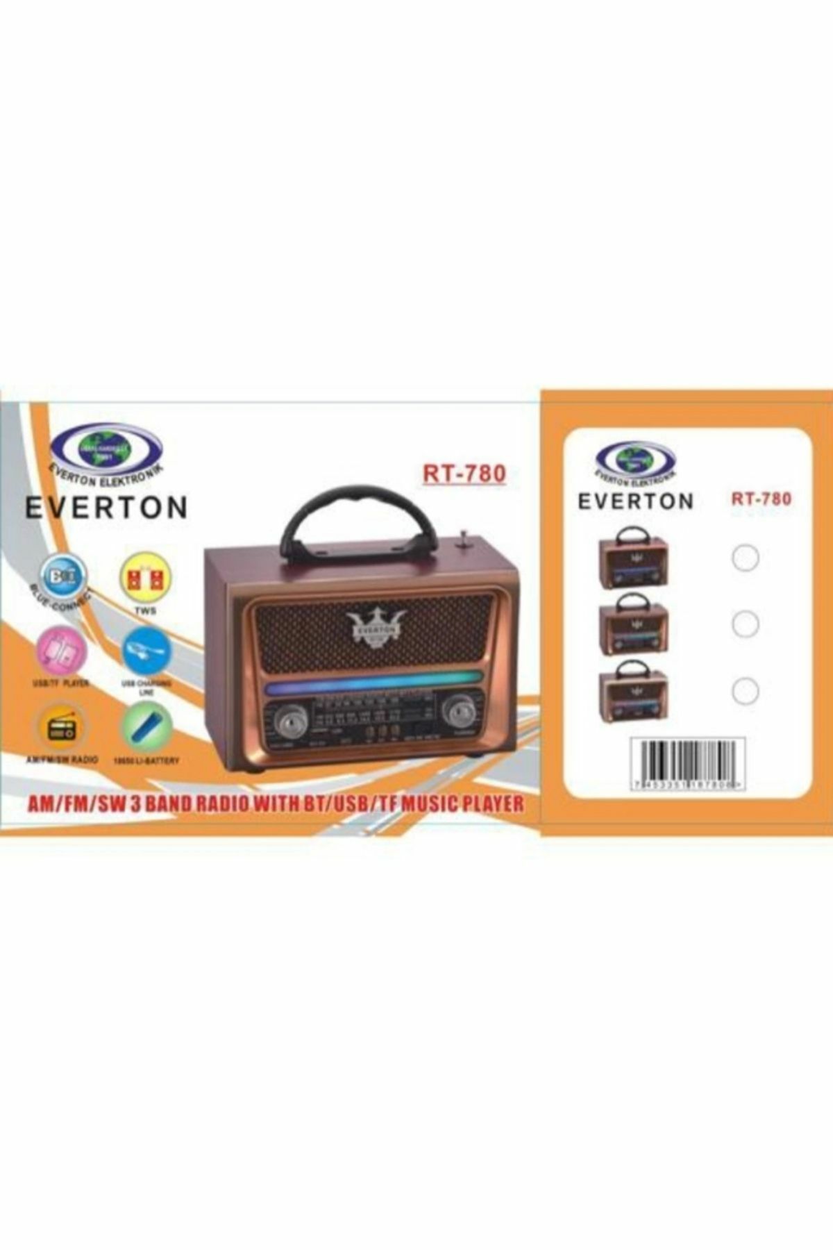 Everton Rt-780 Bluetooth-usb-sd-fm Nostaljik Radyo