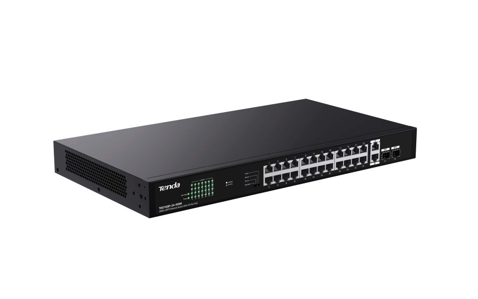 TEG1128P-24-410W 26GE+2SFP Ethernet Switch 24-Port PoE