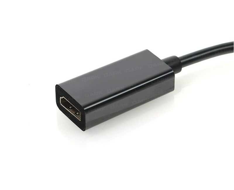 Dark DisplayPort to HDMI Dişi Kablo