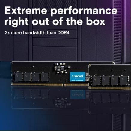8GB DDR5 4800 CL40 1.1V UDIMM Single Desktop Memory