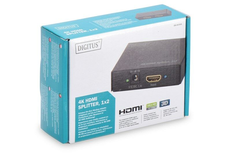 Digitus HDMI Çoklayıcı (1 Giriş 2 Çıkış)