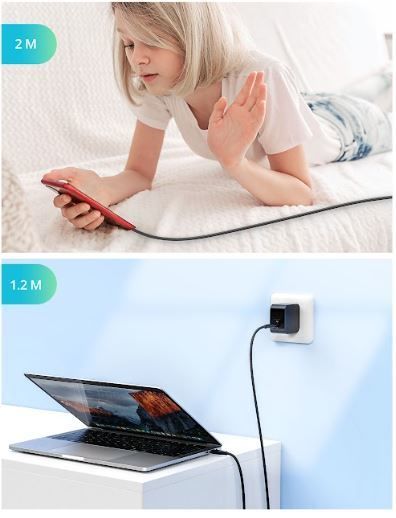 60W Fast charging Type-C to C Cable 1.2m