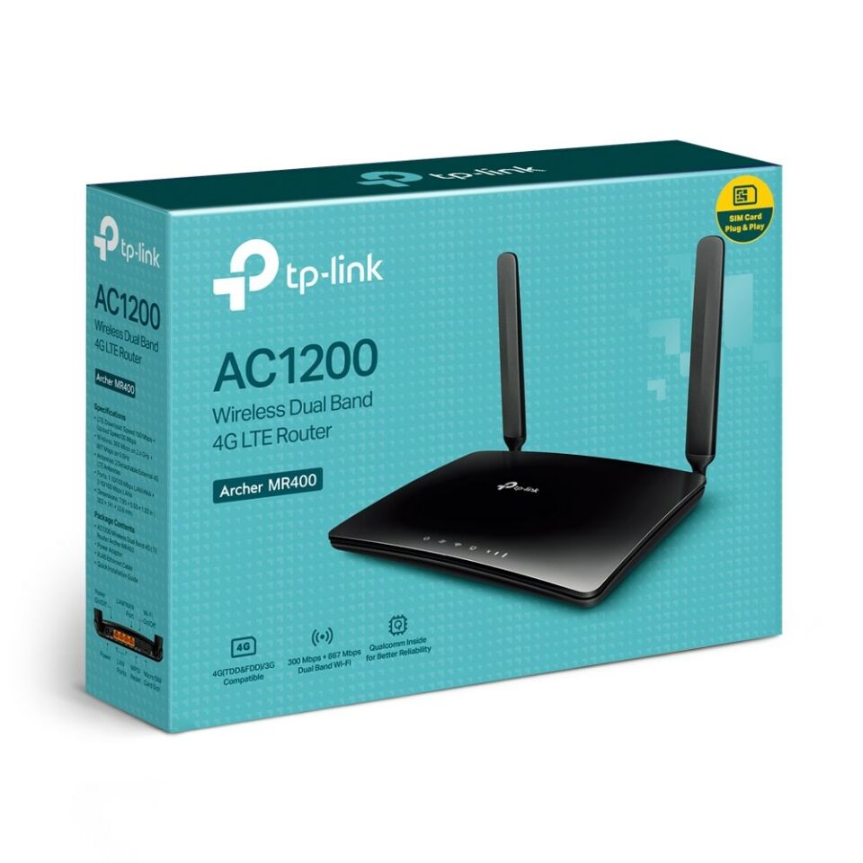Tp-Link Archer MR400 Çift Bant LTE (3G-4G) Router