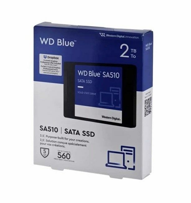 WD Blue SA510 2TB 2.5'' SATA SSD (560-520)