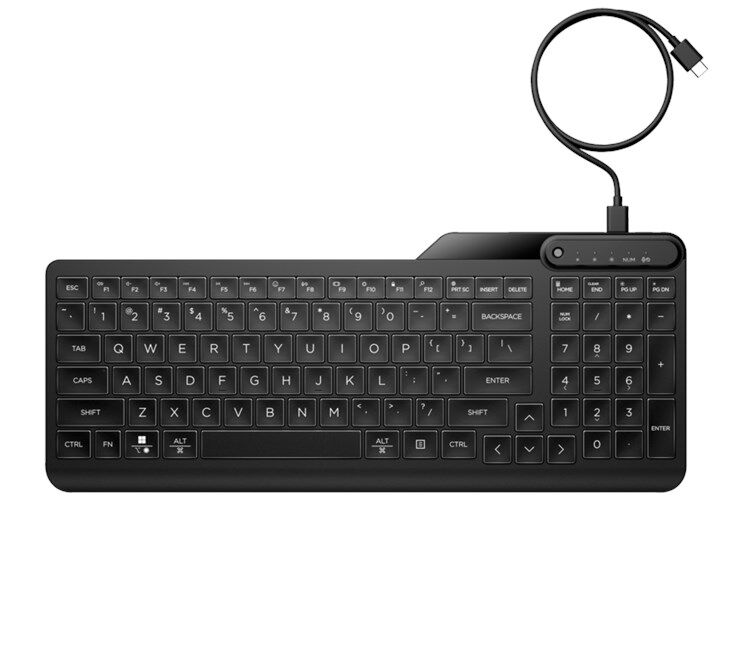 HP 405 Kablolu Klavye Siyah (7N7C1AA)